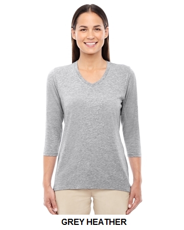 Devon & Jones Ladies' Perfect Fit™ Bracelet Length V-Neck Top", (DP184W)